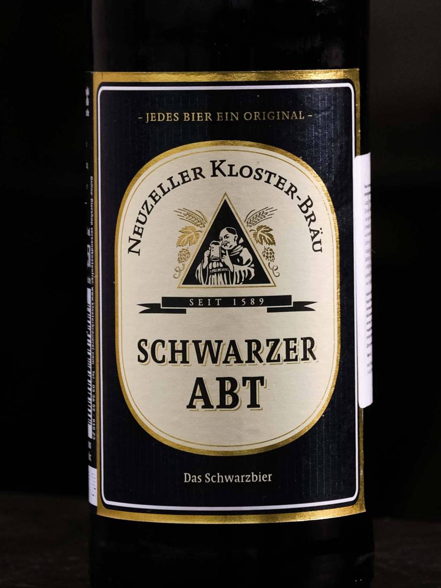 Этикетка Neuzeller Kloster-Brau Schwarzer Abt 0.5 л