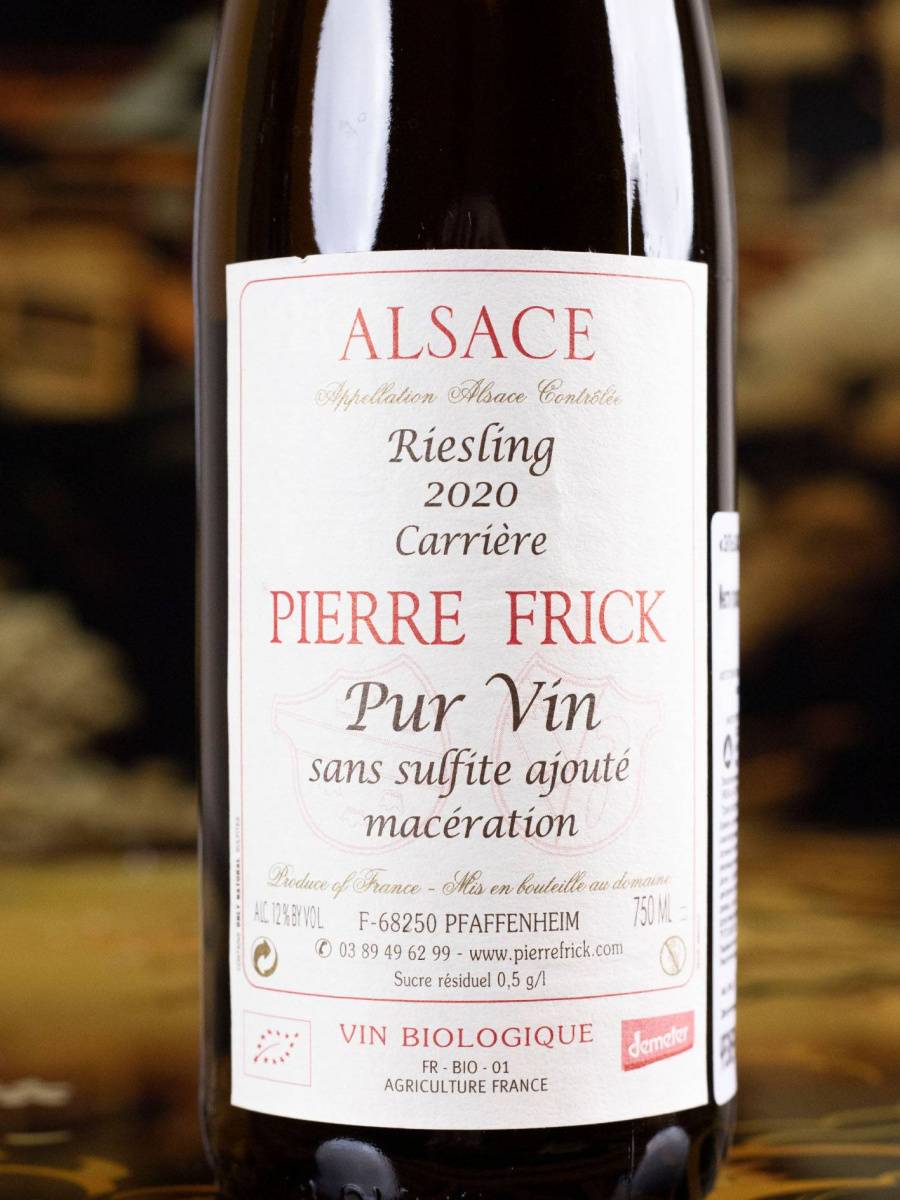 Вино Pierre Frick Riesling Carriere Alsace / Рислинг Эльзас Каррьер Пьер Фрик 750