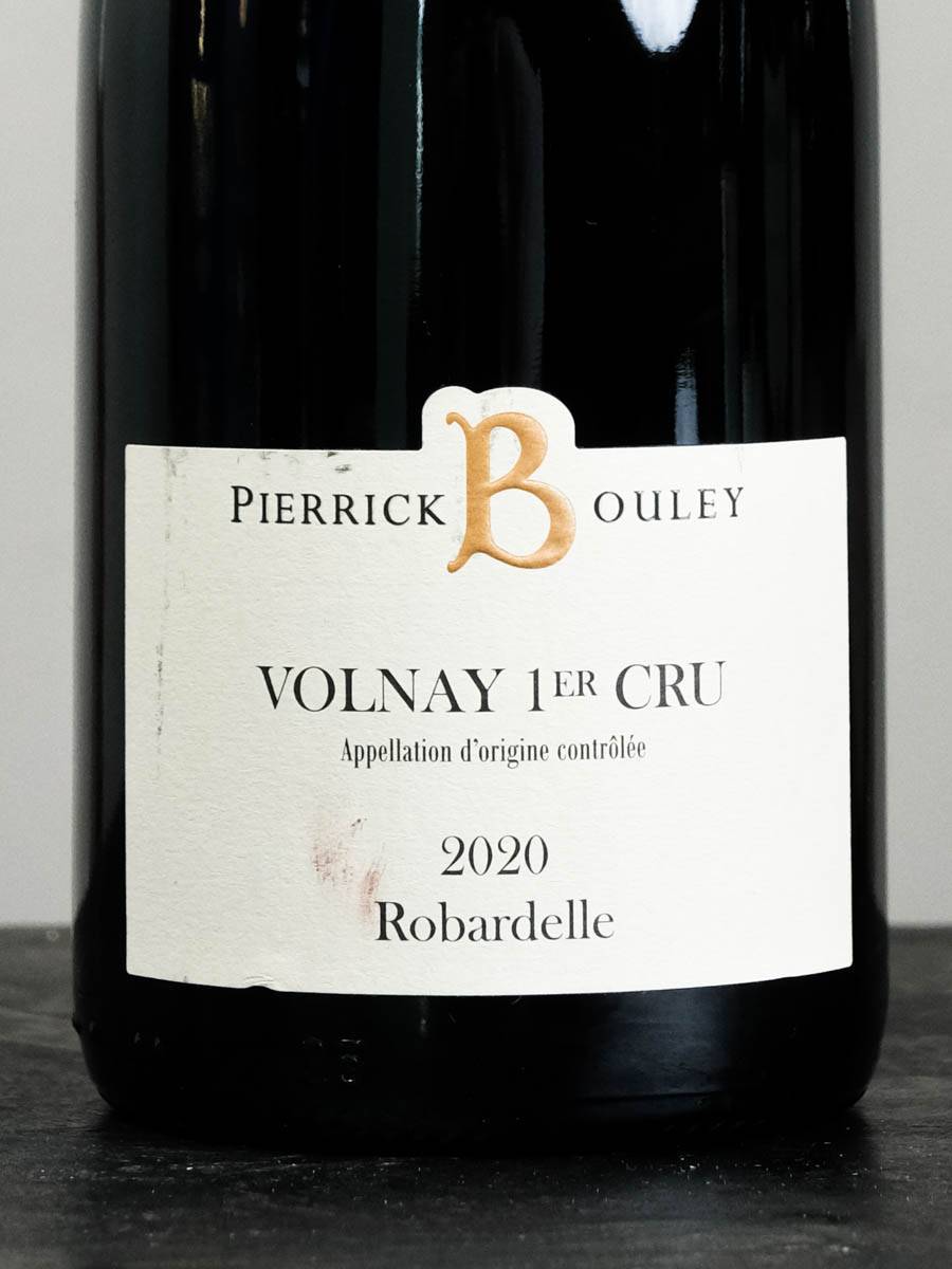 Этикетка Volnay Premier Cru Robardel Pierrick Bouley 2020