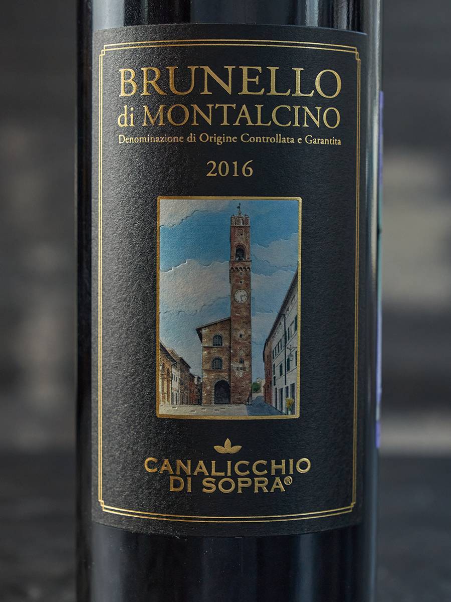 Этикетка Brunello di Montalcino Canalicchio di Sopra 2016