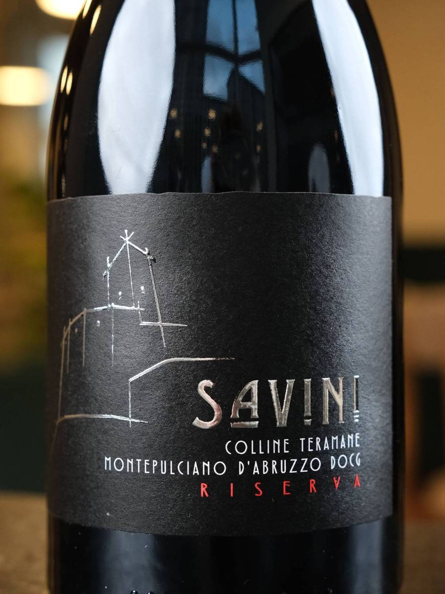 Этикетка Savini Montepulciano dAbruzzo Colline Teramane Riserva