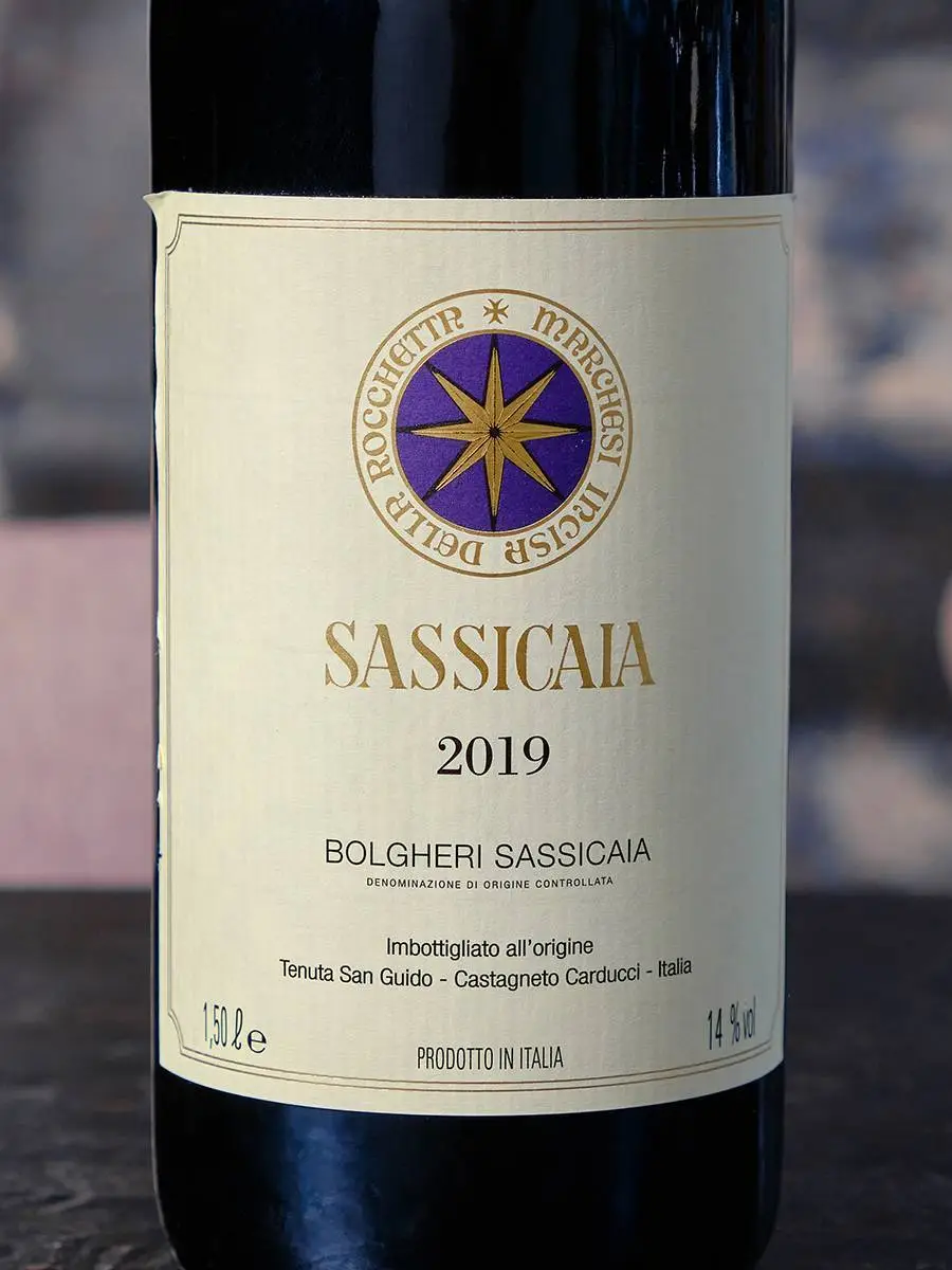 Вино Sassicaia Bolgheri 2019 1,5 l / Сассикайя Болгери Магнум