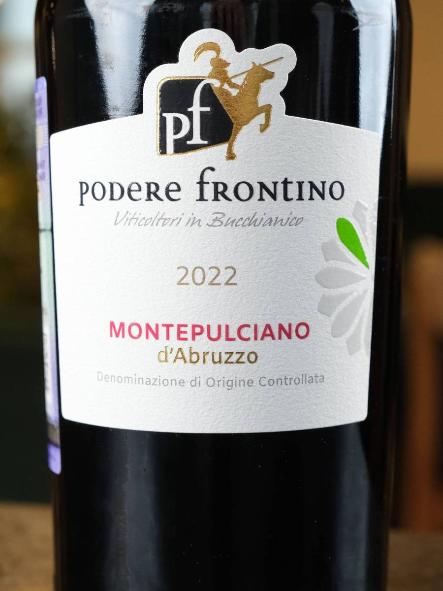 Этикетка Podere Frontino Montepulciano d'Abruzzo 