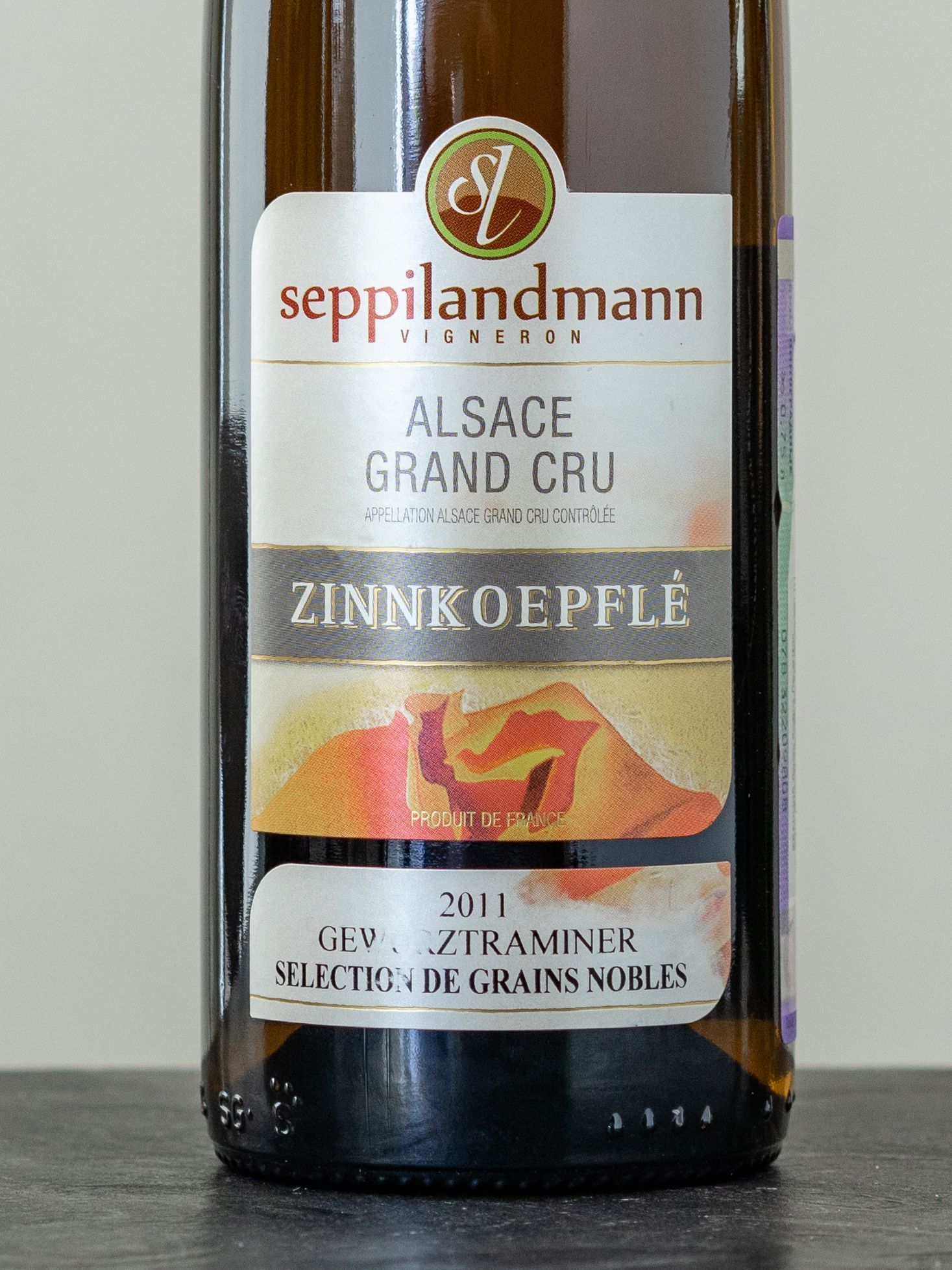 Купить вино Seppi Landmann Zinnkoepfle Gewurztraminer Selection de Grains  Nobles Alsace