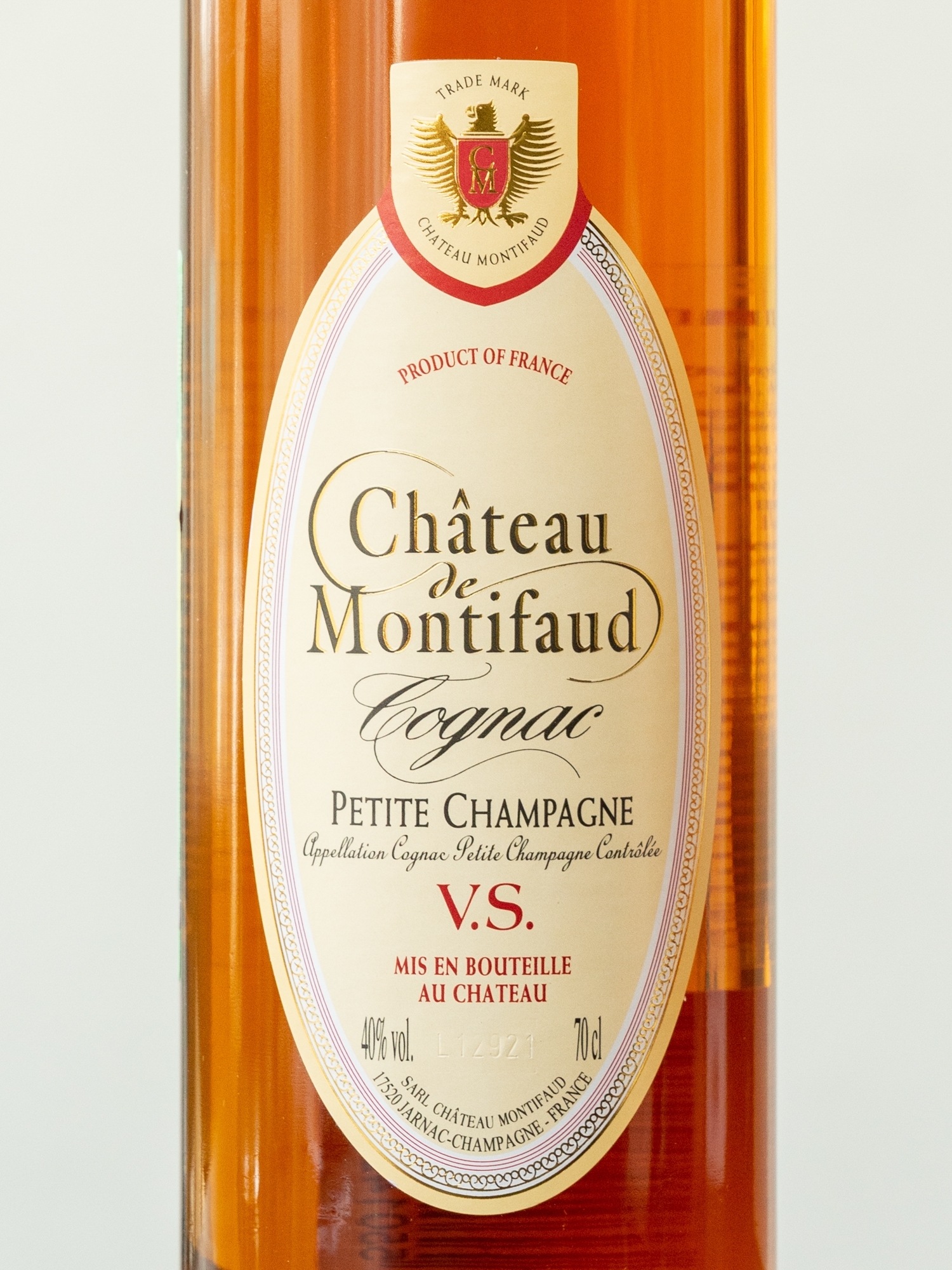 Этикетка Chateau de Montifaud VS Fine Petite Champagne