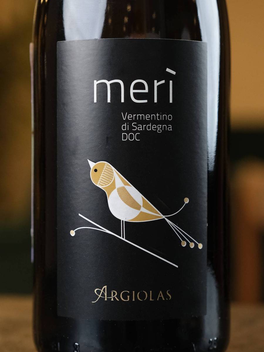 Этикетка Meri Vermentino di Sardegna