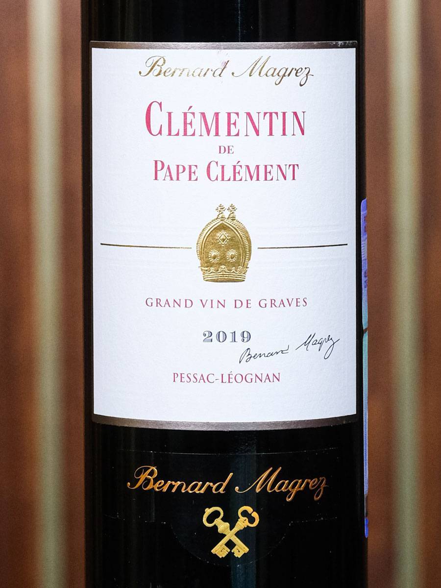 Вино Bernard Magrez Clementin de Pape Clement Pessac-Leognan 2019 / Бернар Магре Клементен де Пап Клеман Пессак-Леоньян