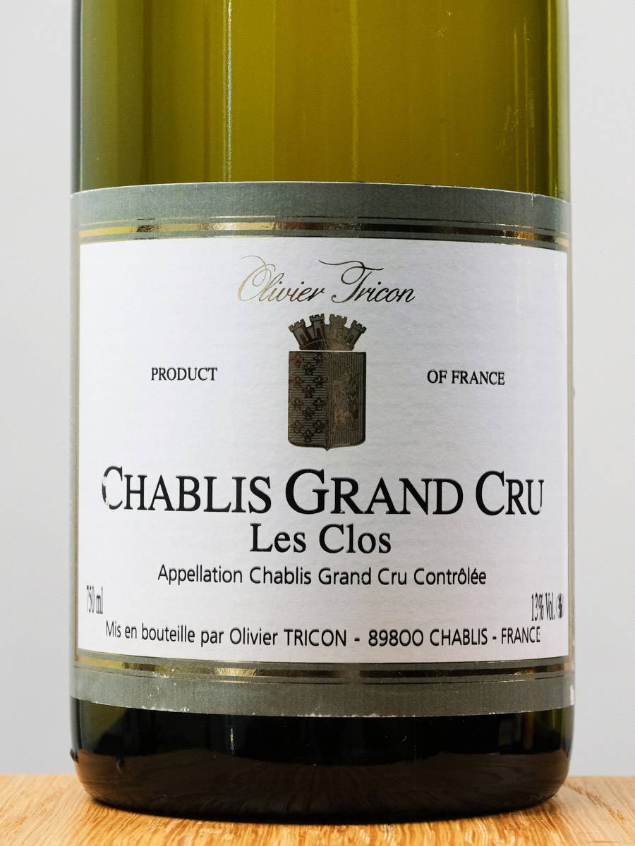 Вино Chablis Grand Cru Les Clos Olivier Tricon 2018 / Шабли Гран Крю Ле Кло Оливье Трикон 