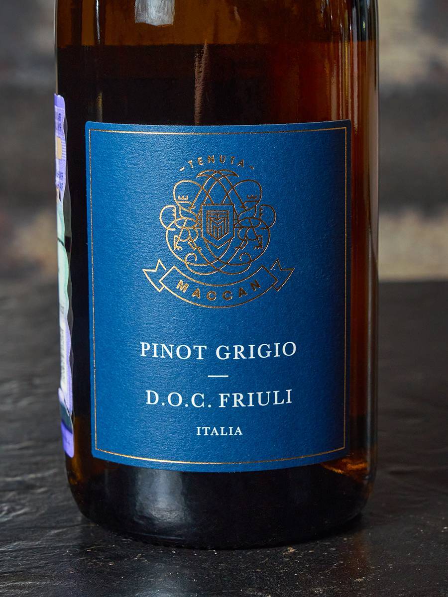 Этикетка Pinot Grigio Friuli Grave Tenuta Maccan