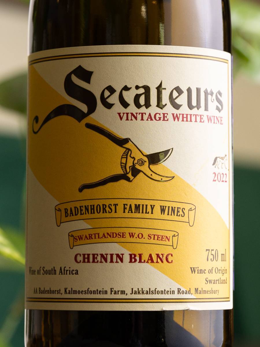 Вино Swartland Chenin Blanc Secateurs Badenhorst / Свартланд Шенен Блан Секаторс Баденхорст