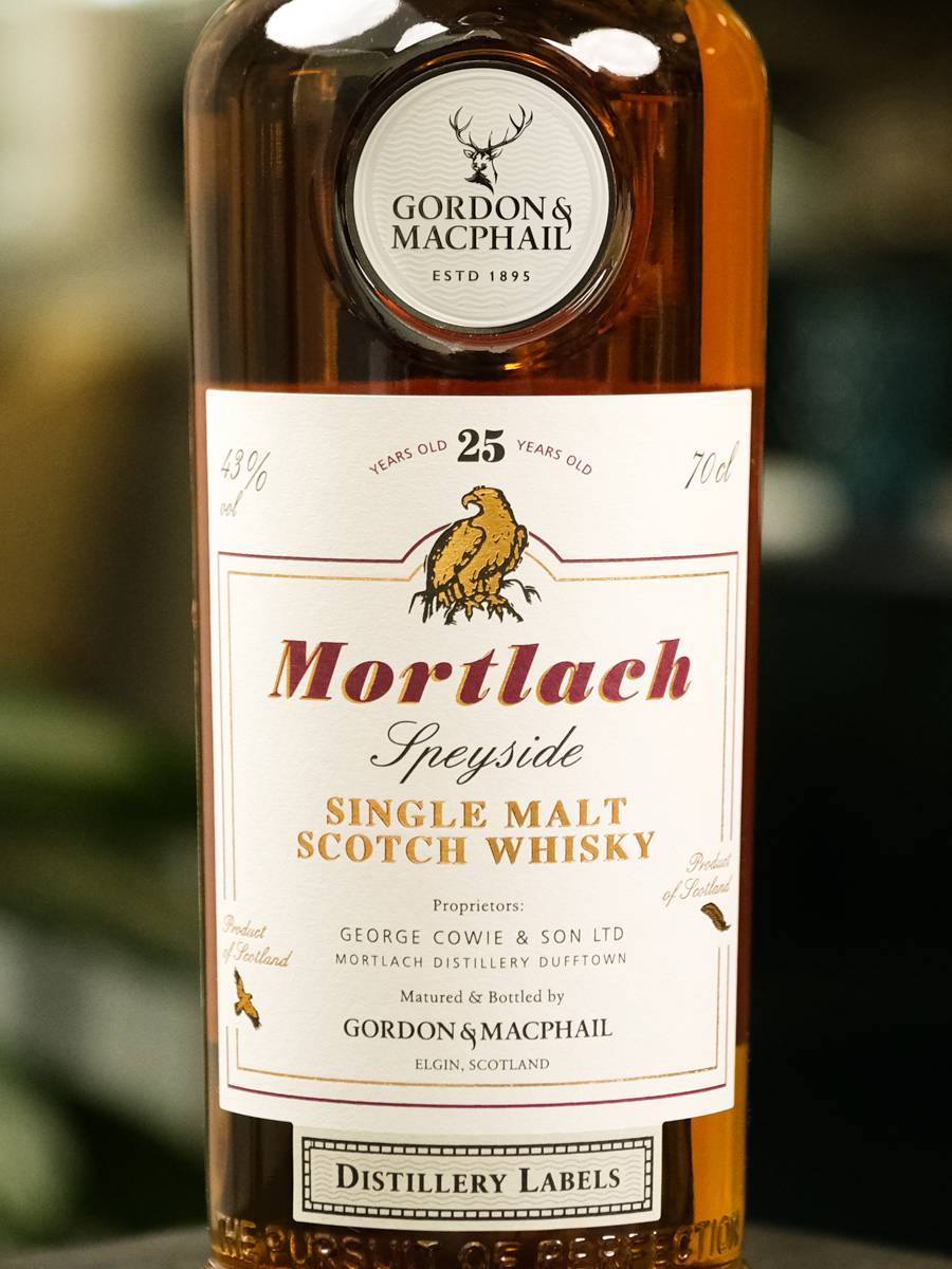 Этикетка Gordon & Macphail Mortlach 25 YO