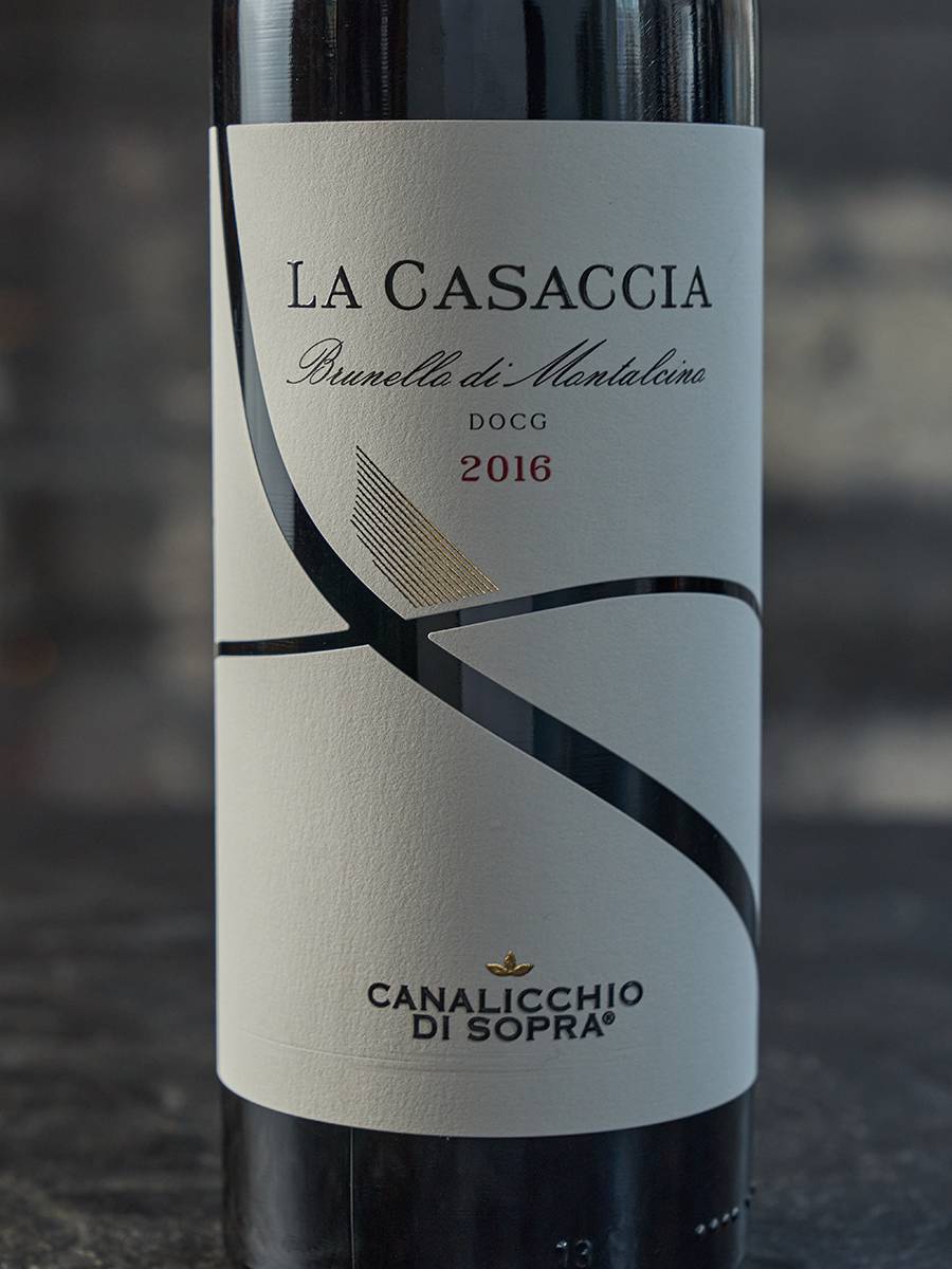 Этикетка Brunello di Montalcino La Casaccia Canalicchio di Sopra 2016