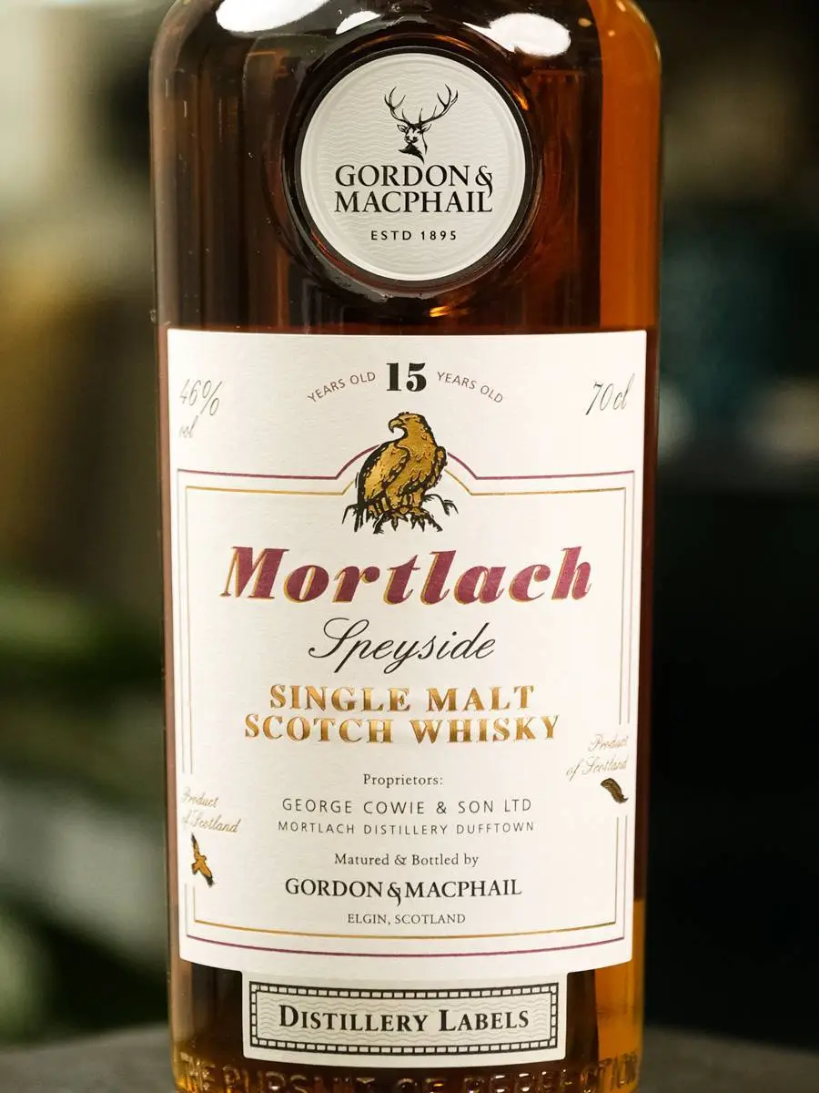 Этикетка Gordon & Macphail Mortlach 15 YO