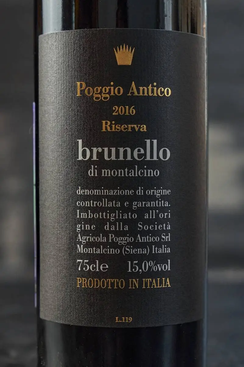 Вино Poggio Antico Brunello di Montalcino Riserva 2016 / Поджо Антико Брунелло ди Монтальчино Резерва