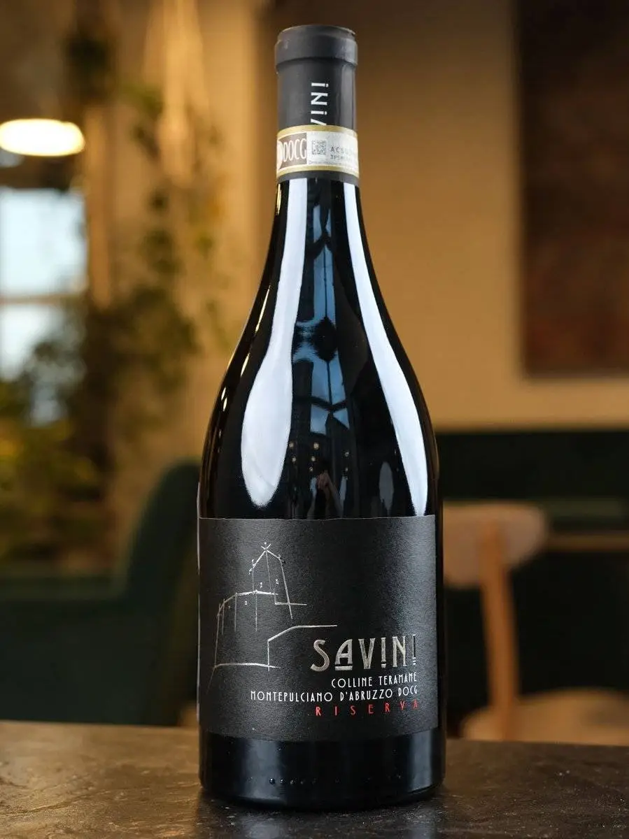 Вино Savini Montepulciano d'Abruzzo Colline Teramane Riserva / Савини Монтепульчано д'Абруццо Ризерва Коллине Терамане 