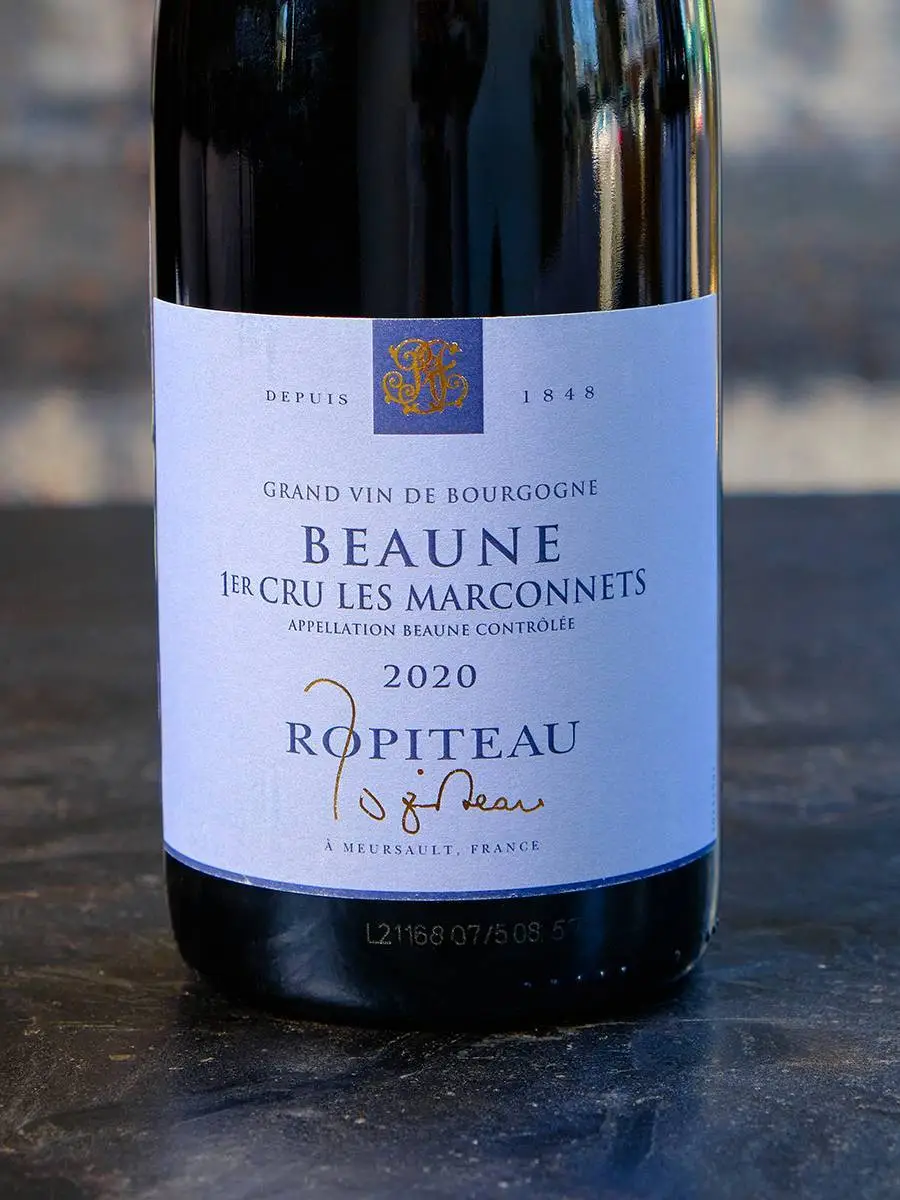 Вино Ropiteau Beaune Les Marconnets Premier Cru 2020 / Ропито Бон Ле Марконе Премьер Крю