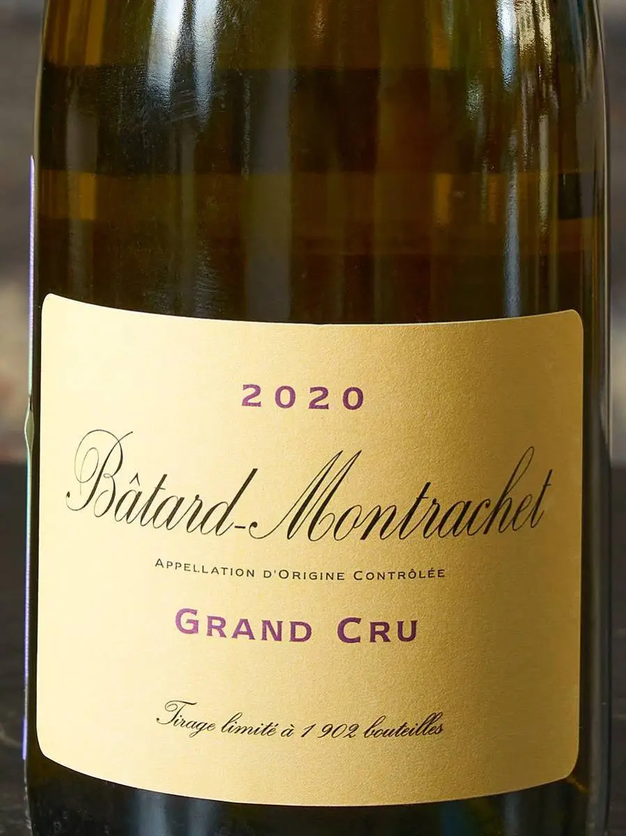 Этикетка Batard-Montrachet Grand Cru Domaine de la Vougeraie 2020