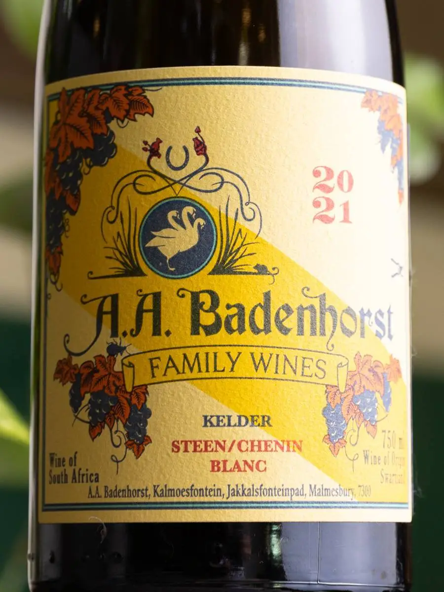 Вино Swartland Chenin Blanc Kelder Steen Badenhorst 2021 / Свартланд Шенен Блан Келдер Штиин Баденхорст