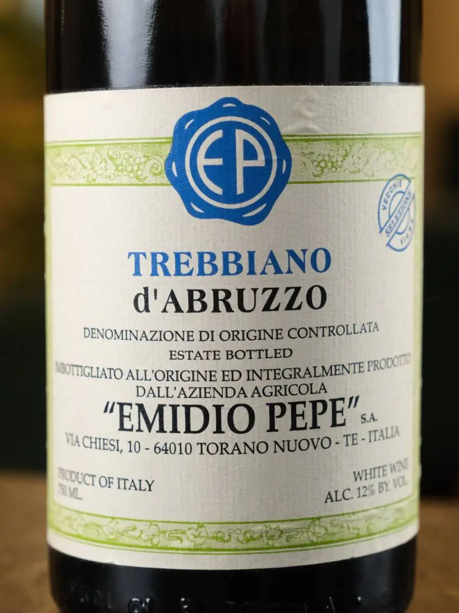 Вино Emidio Pepe Trebbiano d'Abruzzo 2007 / Эмидио Пепе Треббьяно д'Абруццо