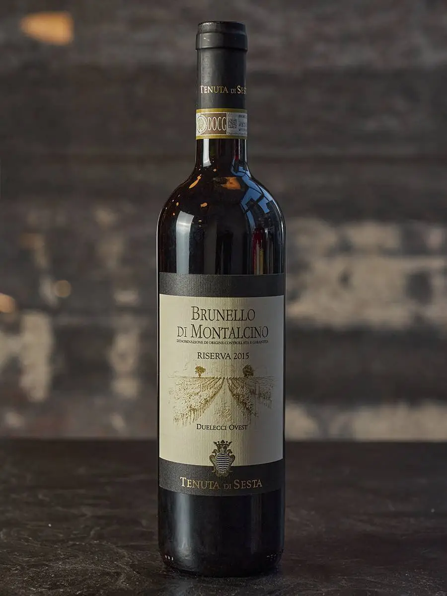 Вино Brunello di Montalchino Riserva Duelecci Ovest 2015 / Брунелло ди Монтальчино Ризерва Дуэлеччи Овест