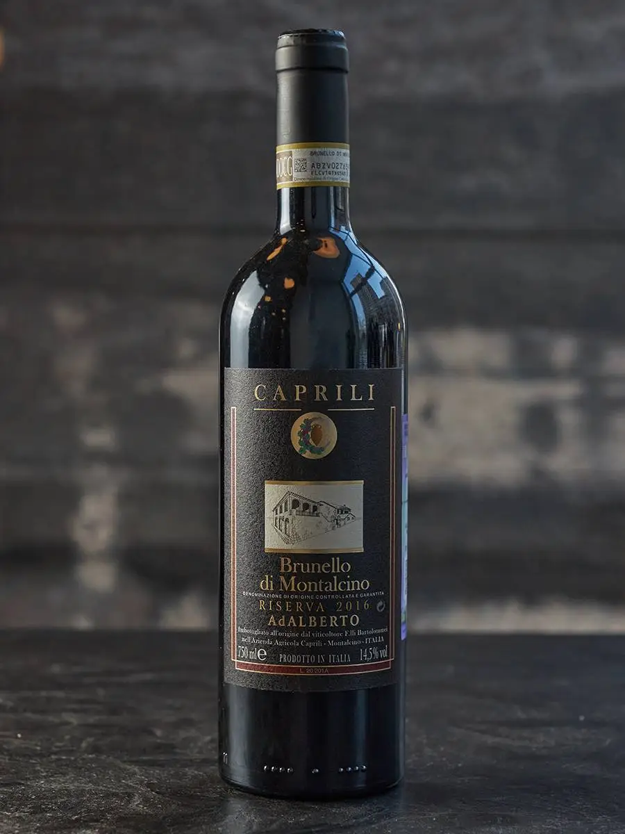 Вино Brunello di Montalcino AdAlberto Riserva Caprili 2016 / Брунелло Ди Монтальчино Резерва АдАльберто Каприли 2016