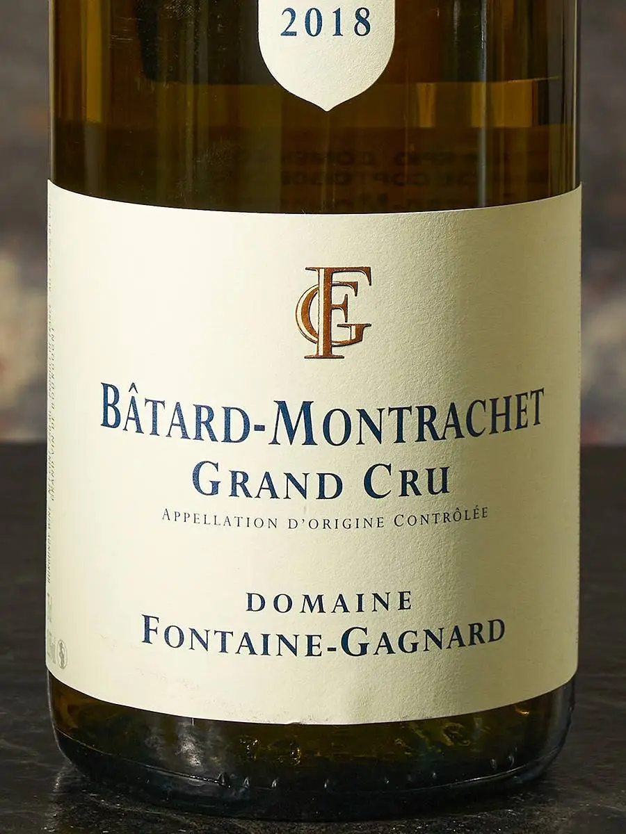 Этикетка Batard-Montrachet Grand Cru Domaine Fontaine-Gagnard 2018