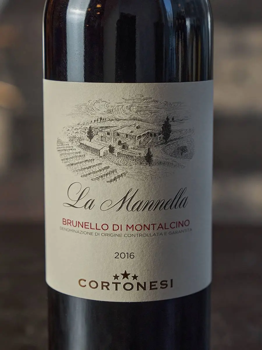 Этикетка Cortonesi La Mannella Brunello di Montalcino 2016