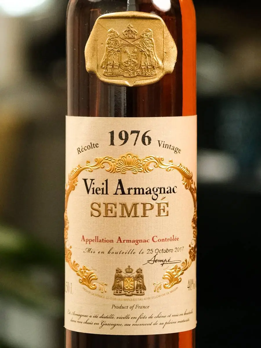 Арманьяк Armagnac Sempe Vieil 1976 / Семпэ Вьей 1976