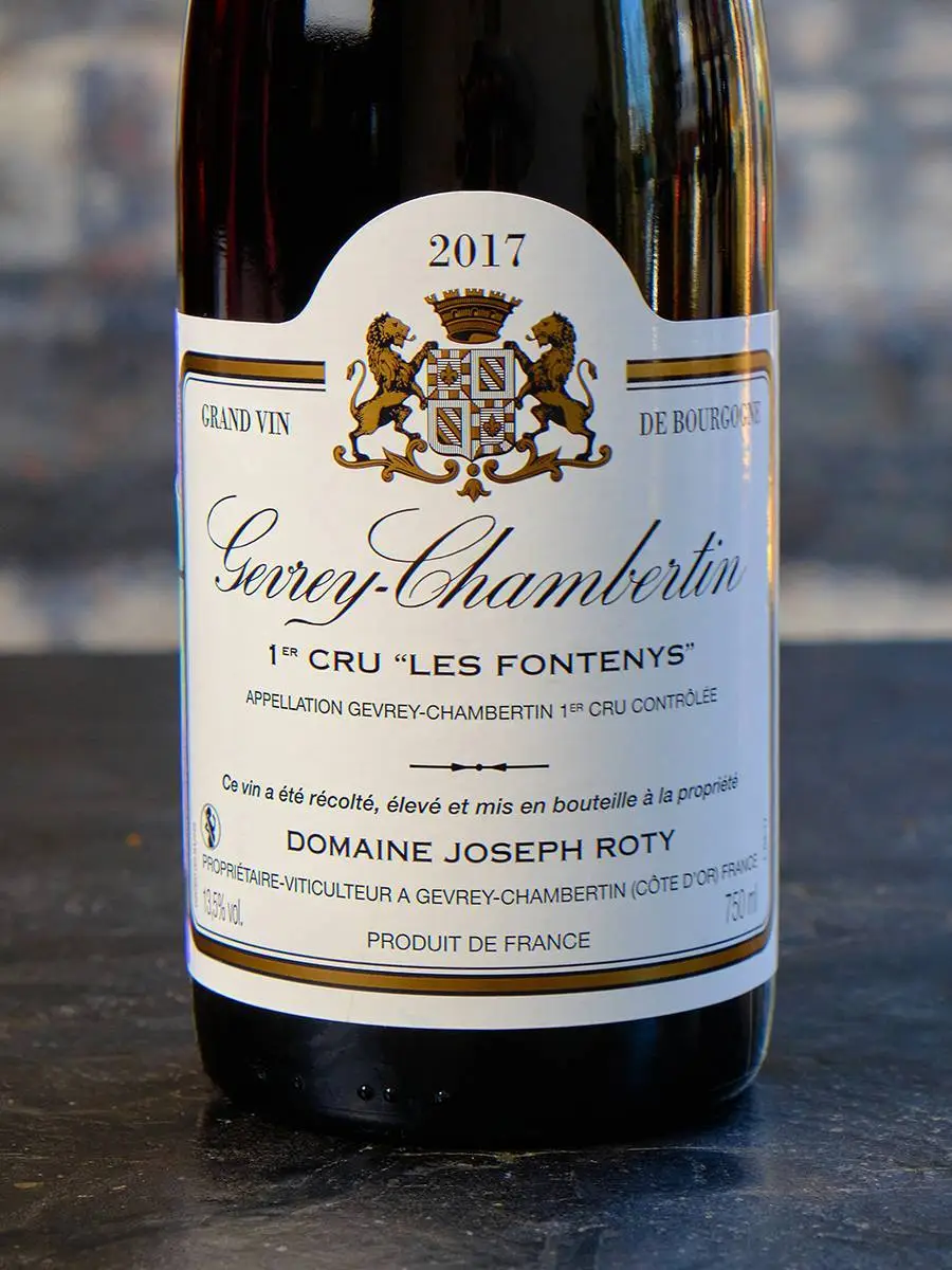 Вино Domaine Joseph Roty Gevrey-Chambertin 1-er Cru Les Fontenys 2017 / Домен Жозеф Роти Жевре-Шамбертен Премье Крю Ле Фонтани