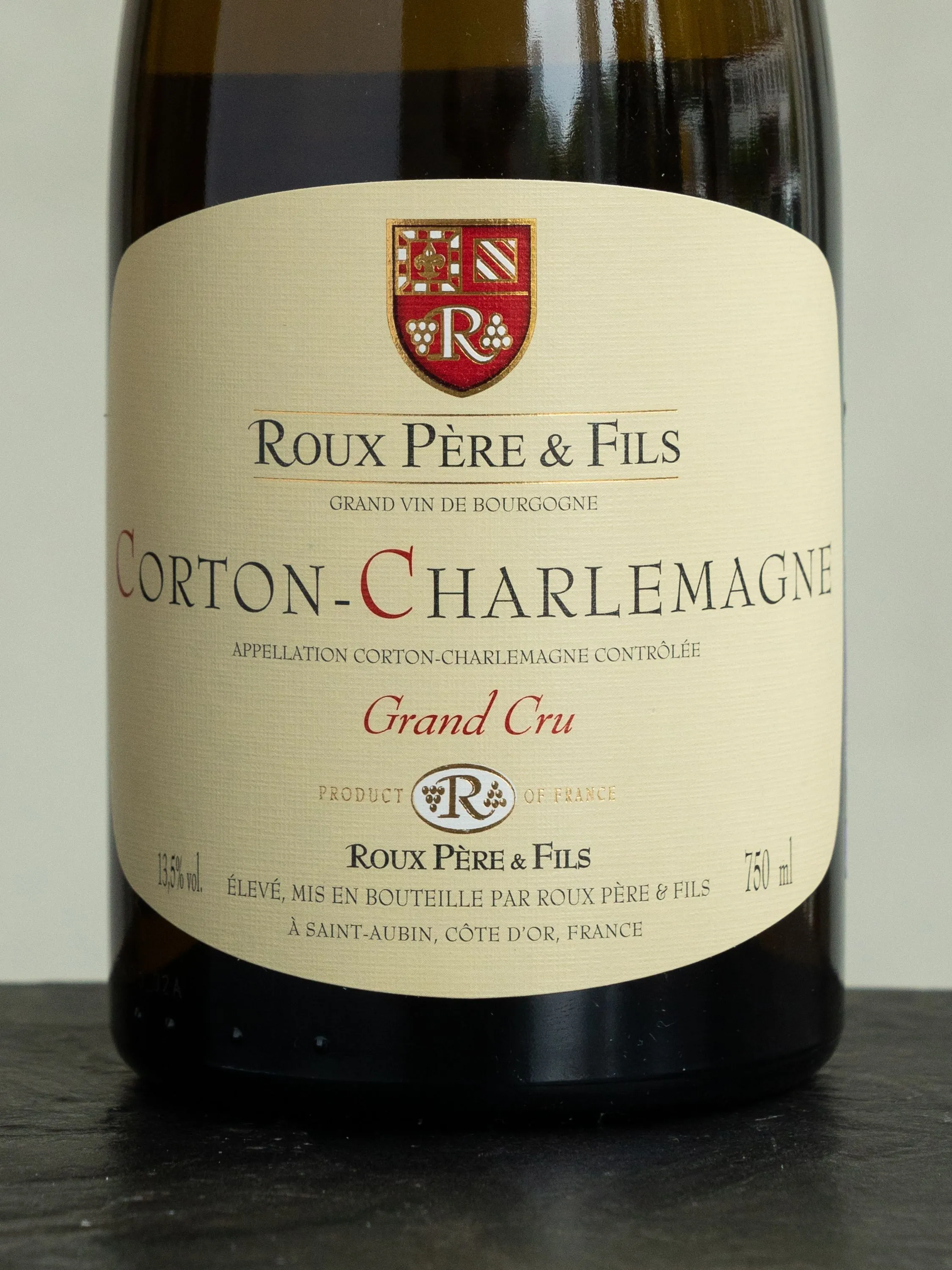 Этикетка Roux Pere et Fils Corton-Charlemagne Grand Cru