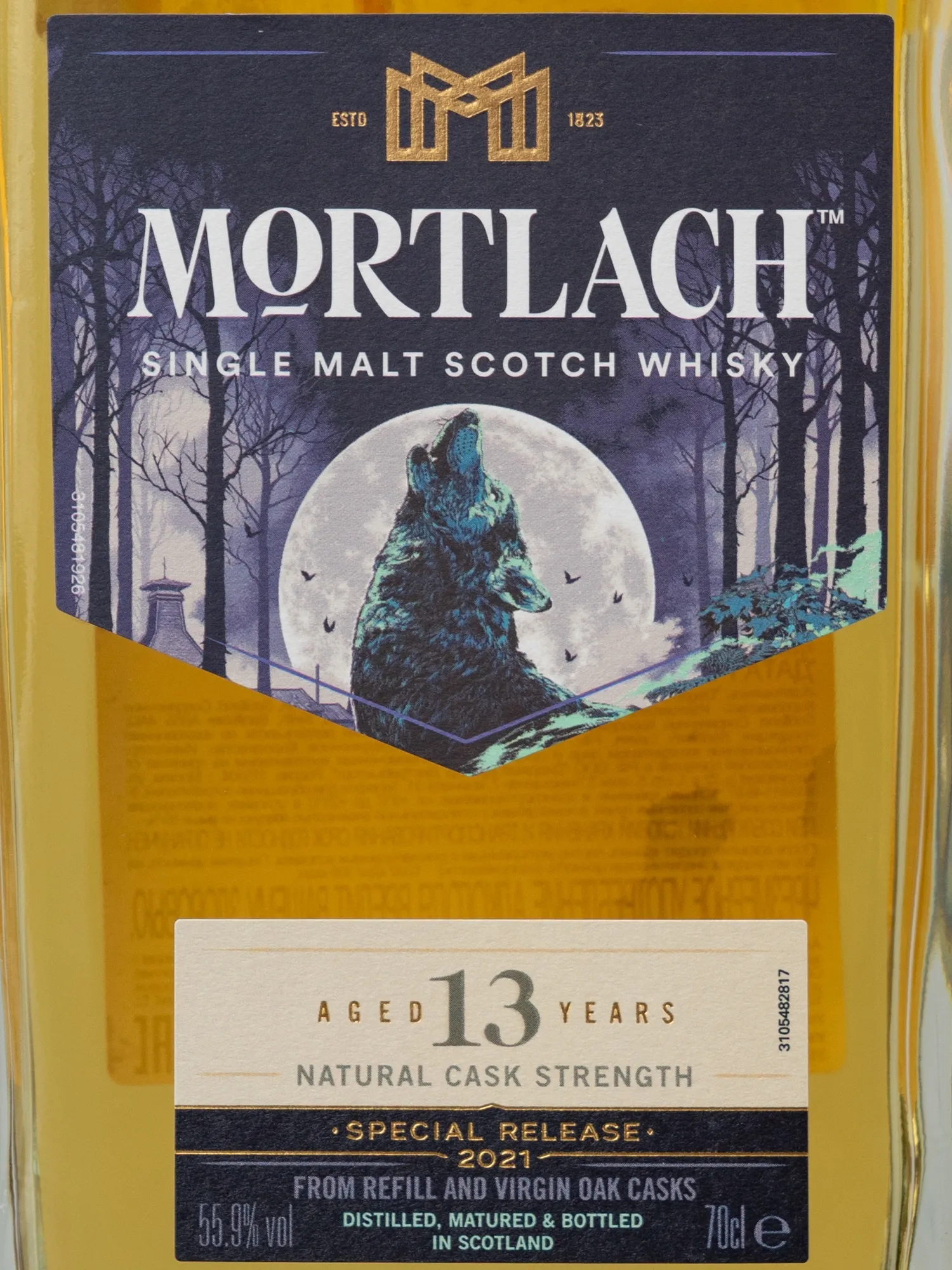 Этикетка Mortlach 13 Years Old Special Release