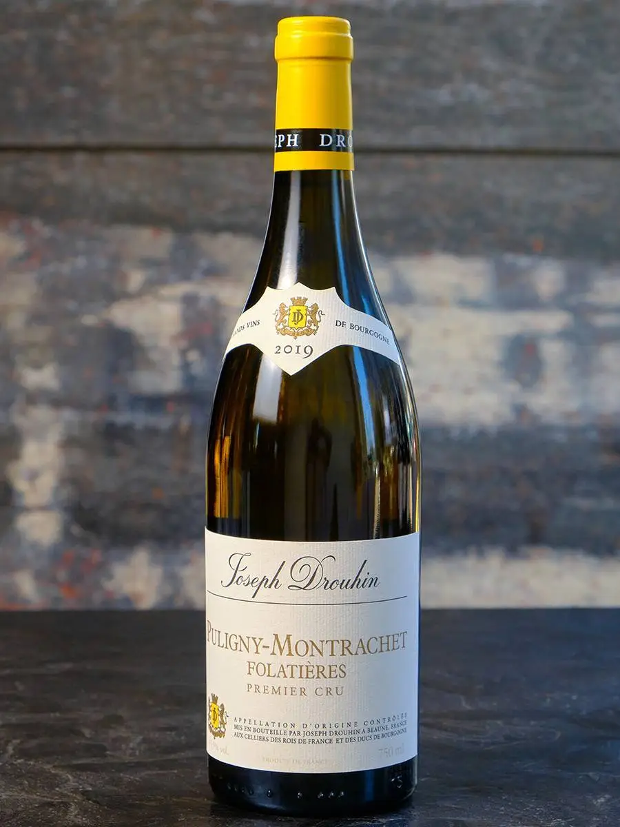 Вино Joseph Drouhin Puligny-Montrachet Premier Cru Folatieres 2019 / Жозеф Друан Пюлиньи-Монраше Премье Крю Фолатьер