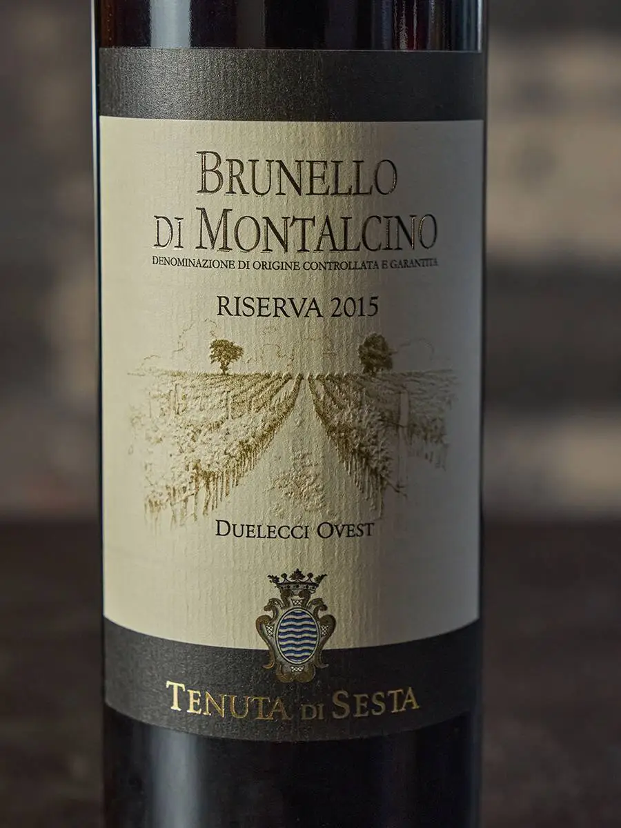 Вино Brunello di Montalchino Riserva Duelecci Ovest 2015 / Брунелло ди Монтальчино Ризерва Дуэлеччи Овест