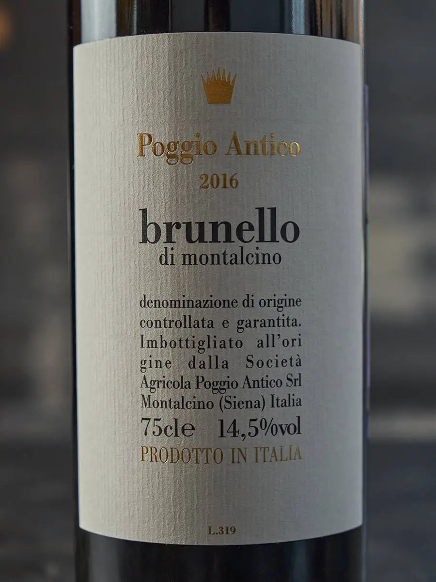 Вино Poggio Antico Brunello di Montalcino 2016 / Поджо Антико Брунелло ди Монтальчино